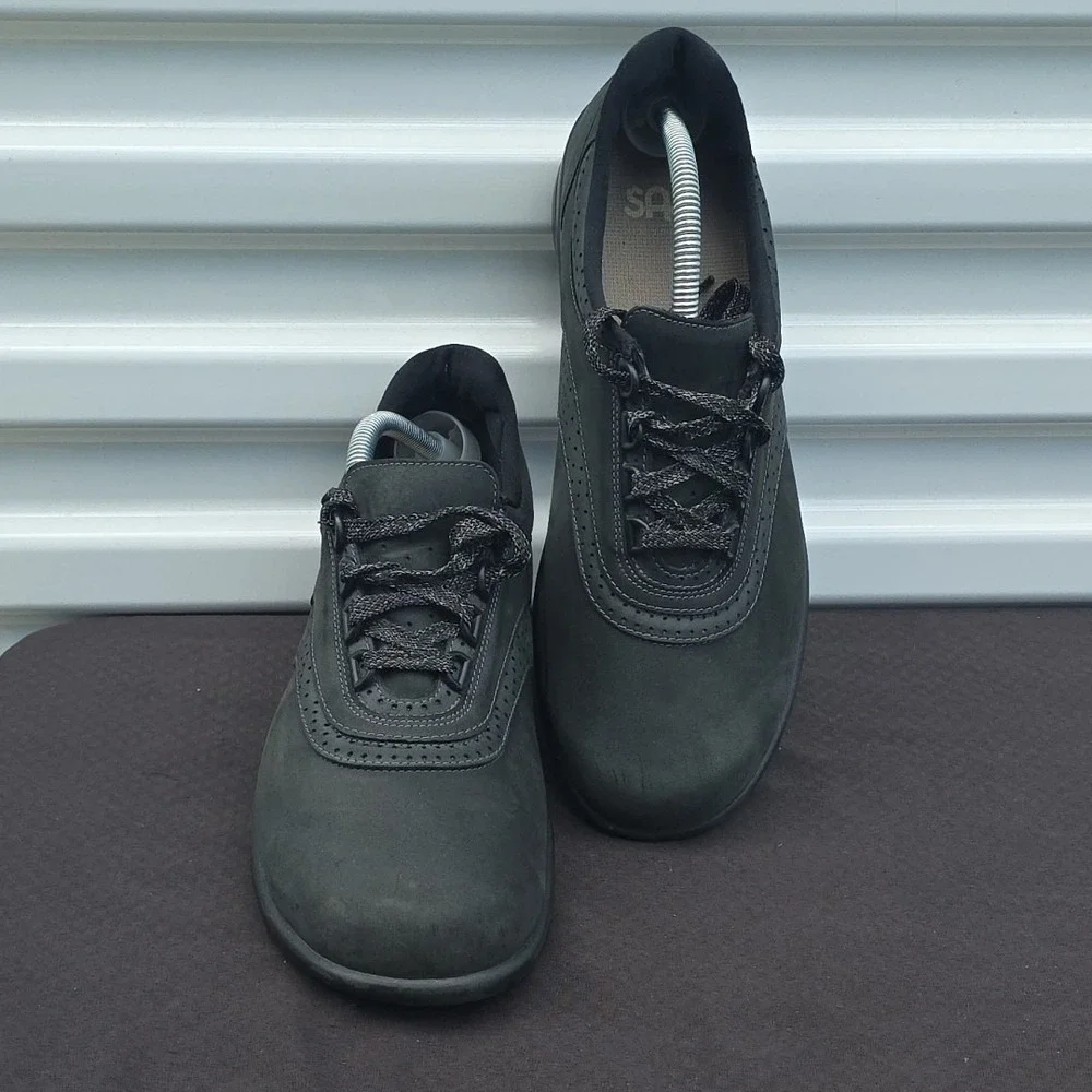 SAS Womens 11 M Sneaker Walk Easy Charcoal‎ Grey Nubuck Walking Shoes  Comfort